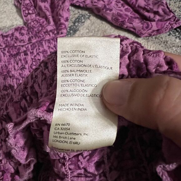 Free People Womens Smock It To Me Smocked Floral Mini Dress In Azalea Combo S - Picture 14 of 15